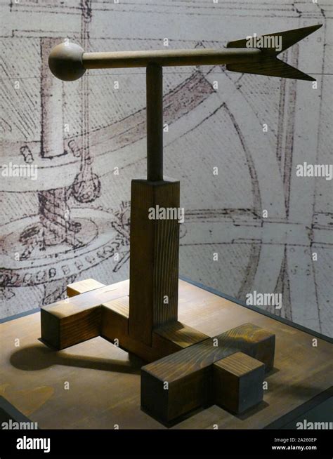 Model Of An Anemoscope Used To Identify Wind Direction Based On A