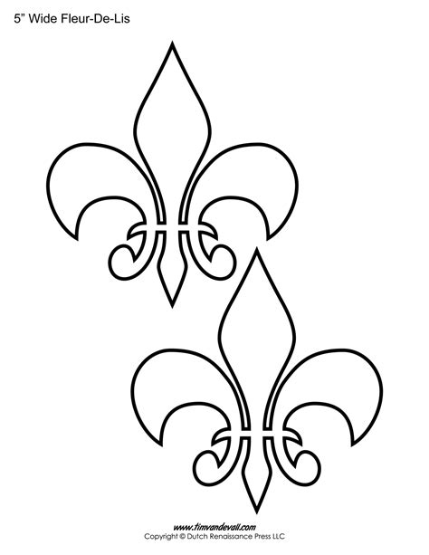 Fleur De Lis Templates Printable Fleur De Lis Shapes