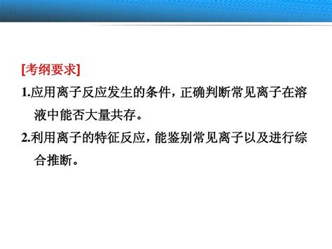 离子共存、离子的检验和推断word文档在线阅读与下载无忧文档