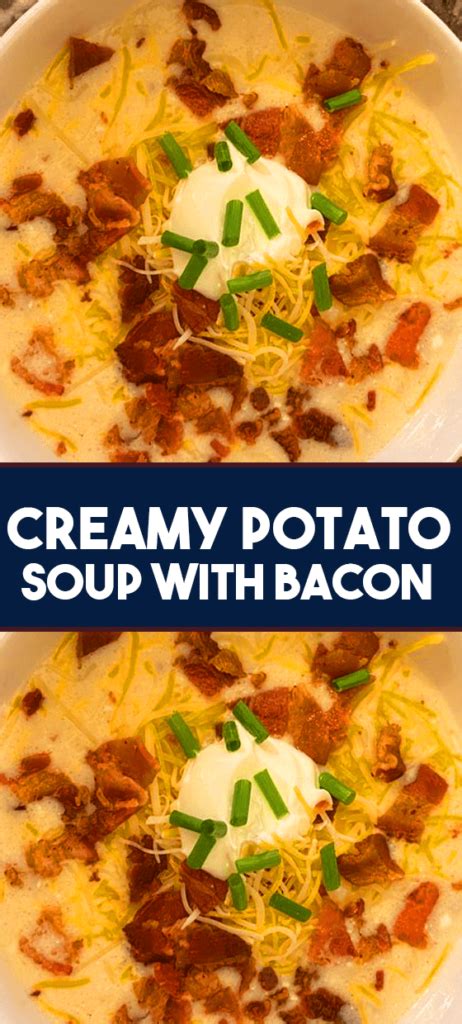 Easy Creamy Potato Soup With Bacon