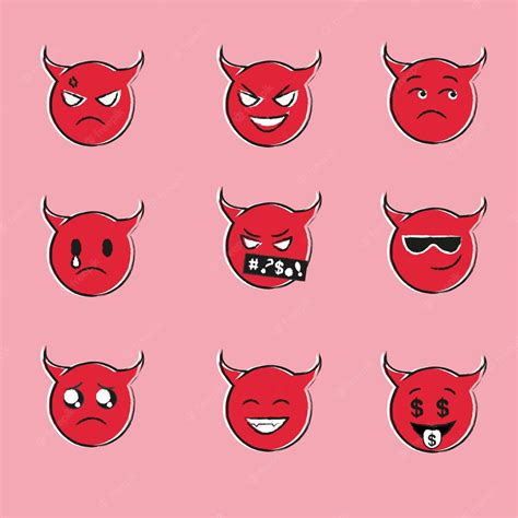 Premium Vector Demon Emojis