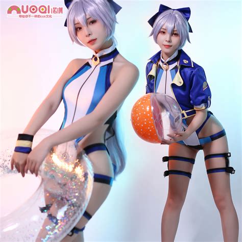 Fate Grand Order FGO剑阶巴御前cos服泳装满破泳衣女cosplay套装 虎窝淘