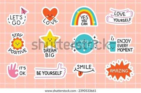 Funny Motivational Stickers: Over 23,463 Royalty-Free Licensable Stock ...