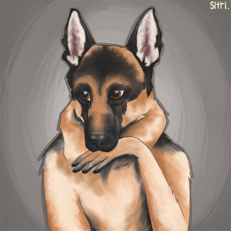 Artstation German Shepherd