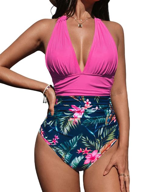 Womens One Piece Swimsuit Bathing Suit Tummy Control