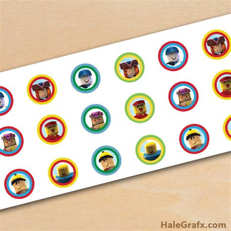 FREE Printable Roblox Hershey’s Kisses Stickers