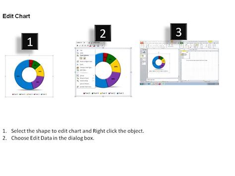 Doughnut Chart Data Driven With Silhouette Standing Slides Diagrams