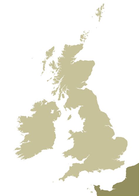 British Isles outline map – royalty free editable vector map - Maproom