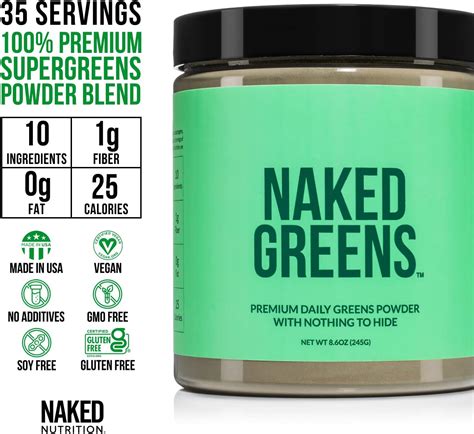 NAKED Nutrition Paquete Energizante Vegano Suplemento De Verduras