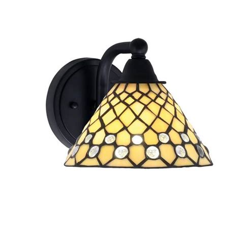 Lighting Theroy Madison 7 In 1 Light Matte Black Wall Sconce With Standard Shade 3r421mb9415