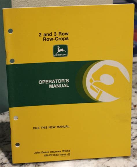 Ome75682 John Deere Owners Manual For 2 And 3 Row Forage Harvester