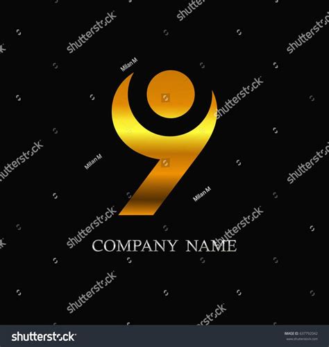 Number 9 logo.Vector logo template. #Ad , #Ad, #logo#Number#template# ...