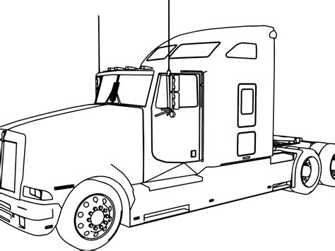 Semi Trailer Drawing At Getdrawings Free Download