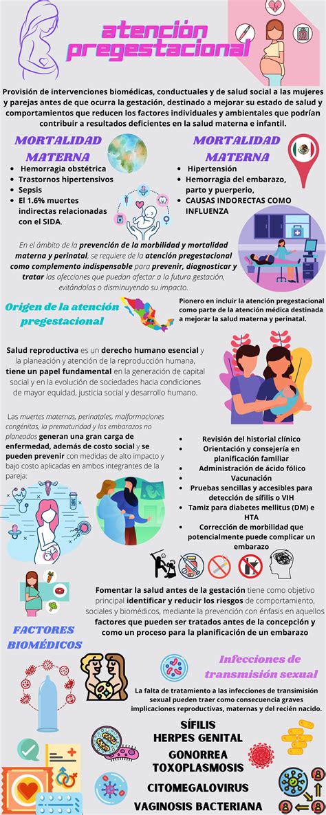 Infografía Atencion Pregestacional Revisión del historial clínico