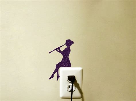 Music Stickers For Walls Clarinet Player Sticker Mirshka Studio