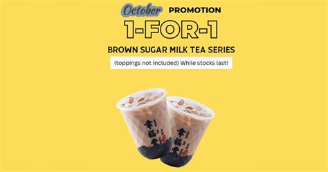 Lobang Enjoy 1 FOR 1 Brown Sugar Milk Tea Series At All Xing Fu Tang