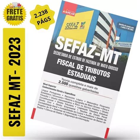 Apostila Sefaz Mt Fiscal De Tributos Estaduais Completa E