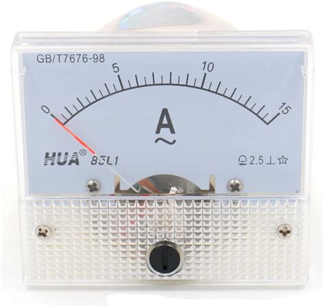 Baomain Analog 85L1 AC 0 15A Rectangle Analog Panel Ammeter Gauge