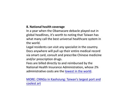 10 things Taiwan does better than anywhere else | PPT