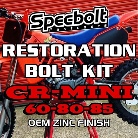 Specbolt ZINC Factory Restoration Bolt Kit Honda CR MINI 60 80 85 CR60