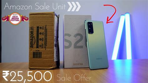 Samsung S20 Fe 5g Review And Unboxing At ₹25500 🤩 Amazon Great Indian Festival Sale Unit Youtube