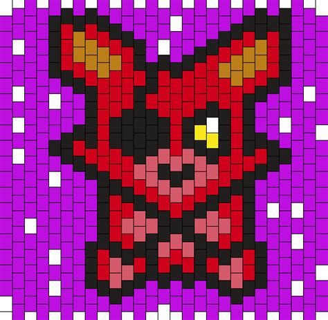 Plush Foxy Pony Bead Patterns Characters Kandi Patterns For Kandi Cuffs