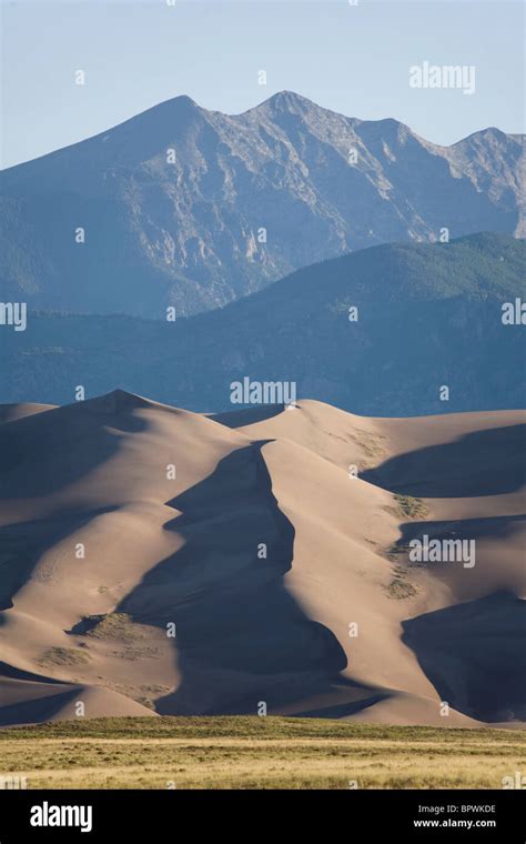 Great Sand Dunes With The Sangre De Cristo Mountains Behind At Sunrise