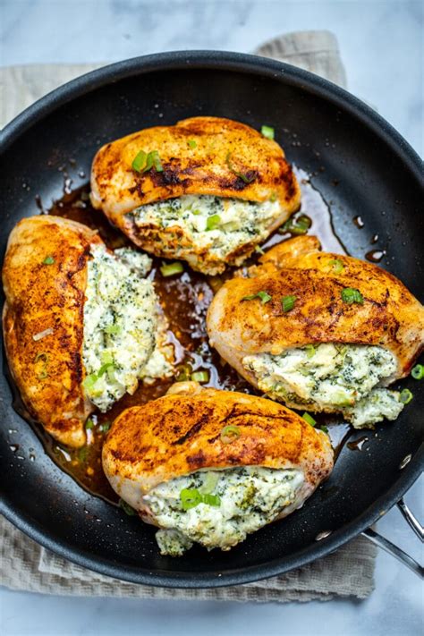 Broccoli And Cheese Stuffed Chicken • Dishing Delish