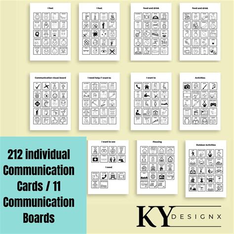 Printable Communication Cards For Adults