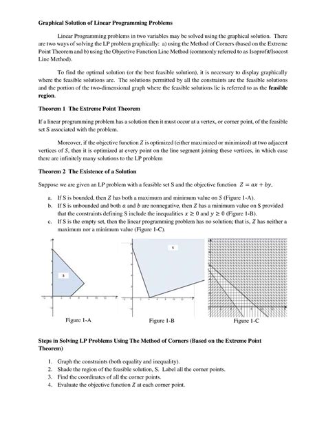 Module 3 Part 2 Graphical Solution Of Lp Problems Handout Graphical