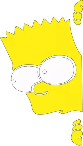 Adesivo Bart Simpsons Caminh O Moda Top Carro Vidro Homer