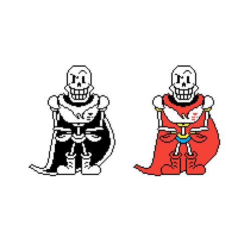 Pixilart - papyrus sprite by BlueboxDude