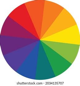 Twelve Part Rgb Color Wheel Color Stock Vector Royalty Free