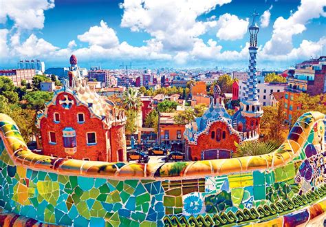 Park Guell Barcelona Spain 1500 Pieces Lafayette Puzzle Factory