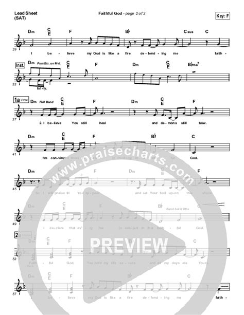 Faithful God Sheet Music PDF (Gateway Worship) - PraiseCharts