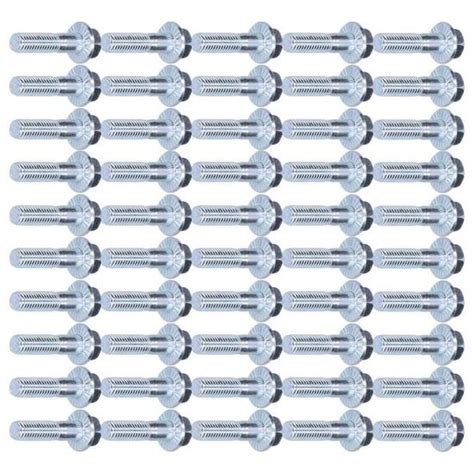 EJ life vis à tête hexagonale 50 pièces boulons à tête hexagonale à