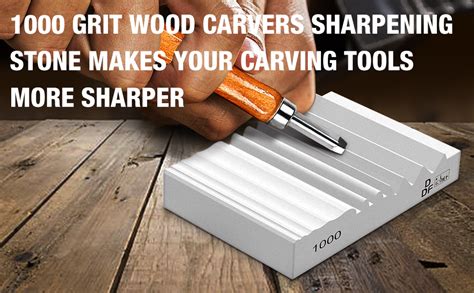 Ddf Iohef Wood Carving Sharpener 1000 Grit Whetstone With Grooves