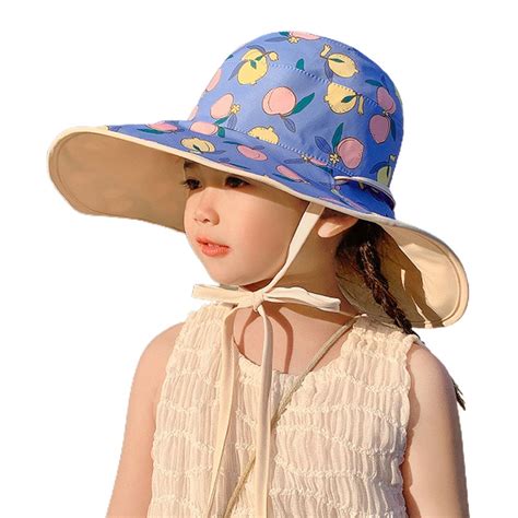 52 54cm Hat Circumference Childrens Double Sided Sunscreen Fisherman