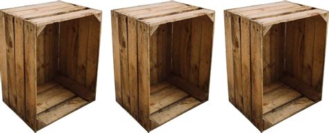 Relaxdays Cagette En Bois Empilable Bo Te Rangement Nature Lot De