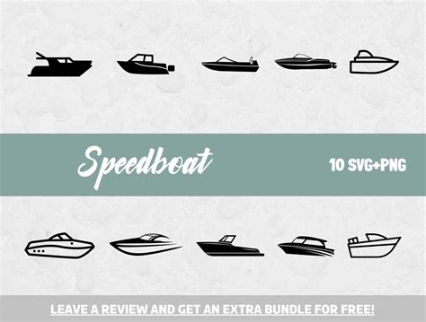 Speedboat SVG Bundle Boat Clipart Summer SVG Svg Files For Etsy