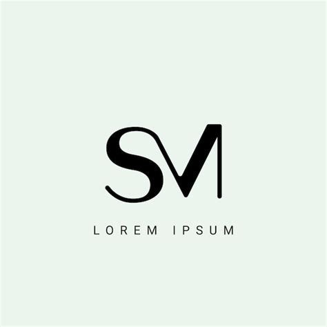 Premium Vector SM Letter Logo Design SM Polygon Circle Triangle