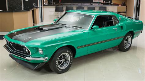 Gorgeous 69 Ford Mustang Mach 1 Grabber Green | Ford Daily Trucks