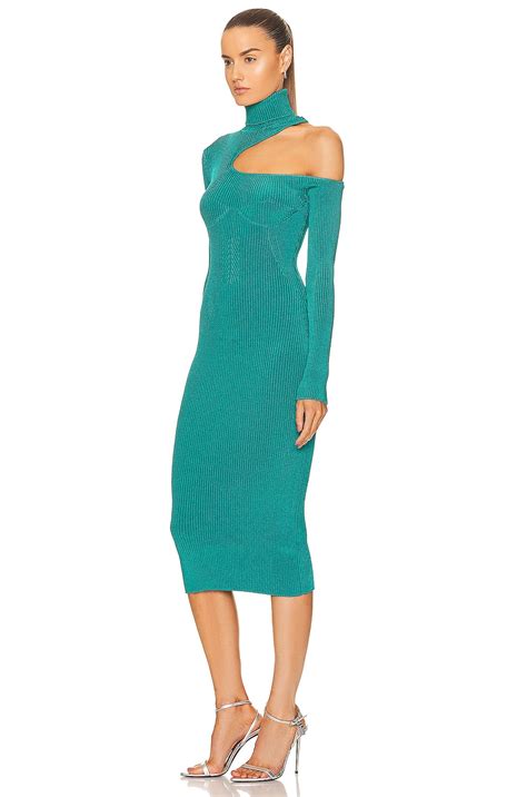 Tom Ford Rib Midi Dress In Capri Fwrd