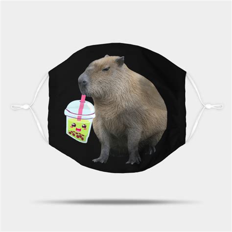 Capybara Bubble Tea Boba Anime Kawaii Capybara Bubble Tea Boba Anime