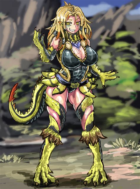 Rule 34 Big Breasts Blonde Hair Capcom Claws Cleavage Gijinka Great