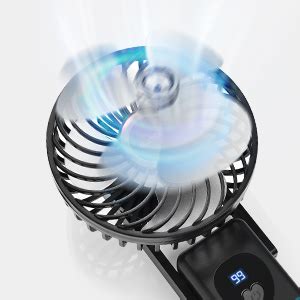 ELUTENG Ventilateur Portable Pliable Mini Ventilateur Rechargeable