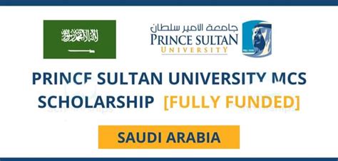 Prince Sultan University Scholarships 2024-25 in Saudi Arabia - Scholars