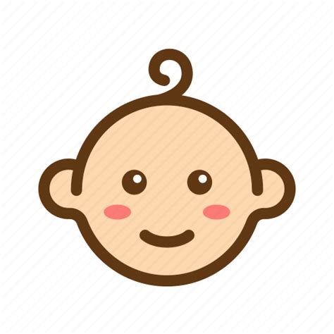 Baby, baby face, boys, color, face, filled line, newborn icon - Download on Iconfinder