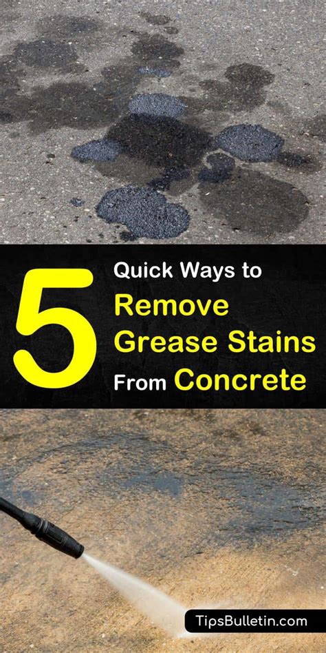 5 Quick Ways to Remove Grease Stains from Concrete