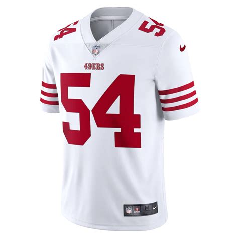 Men's San Francisco 49ers Fred Warner Nike White Vapor Limited Jersey